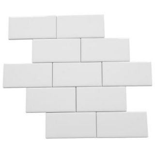 Daltile Rittenhouse Square Arctic White 3 in. x 6 in. Ceramic Modular Wall Tile (12.5 sq. ft. / case) 019036MOD1P4