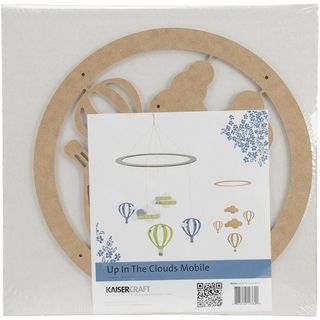 Beyond The Page MDF Up In The Clouds Mobile 11in Round Ring W/Pieces