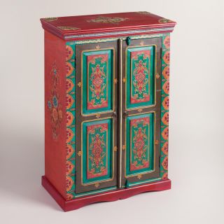 Painted Wood Cabinet