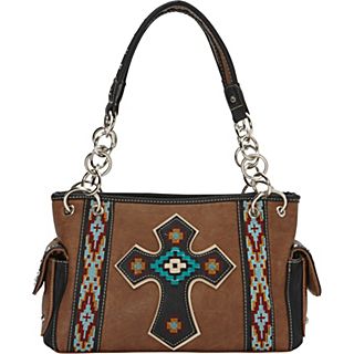 Montana West Aztec Satchel with Chain Handle