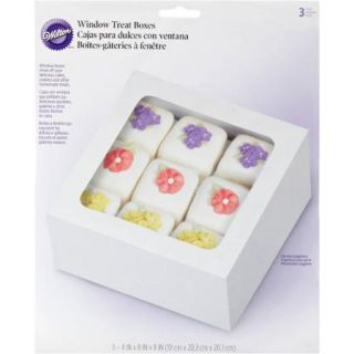 Wilton 8" Square Treat Box, White 3 ct. 415 9490