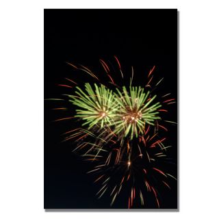 Abstract Fireworks 35 by Kurt Shaffer Photographic Print on Canvas