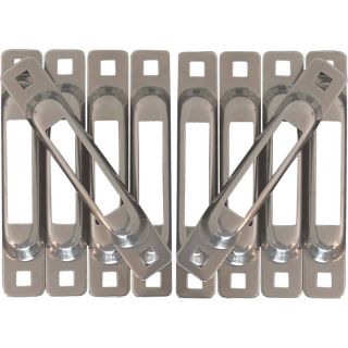Snap-Loc E-Track Cargo Control Logistic E-strap Anchors — 10-Pack, Stainless Steel, Model# SLCSST10  E   X Track Anchor Points