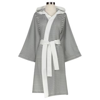 Womens Organic Cotton Stripe Bath Robe   14907812  