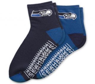 NFL Seattle Seahawks Mens Slipper Socks   Packof 2 —