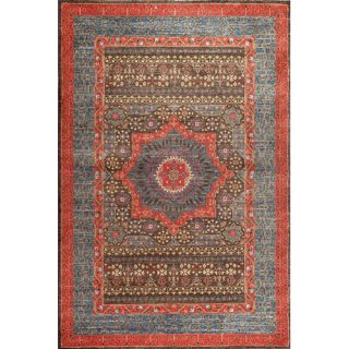 Darby Home Co Mahal Navy/Red Area Rug