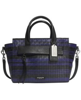 COACH BLEECKER MINI RILEY CARRYALL IN EMBOSSED WOVEN LEATHER