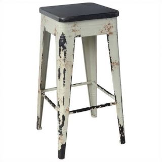 Moe's Home Collection Sturdy 29.5" Bar Stool in White   HU 1083 18