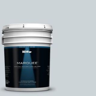 BEHR MARQUEE 5 gal. #N470 1 Ash Blue Satin Enamel Exterior Paint 945005