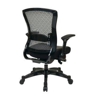 Office Star Space Seating Eco Leather Conference Back Chair with Flip