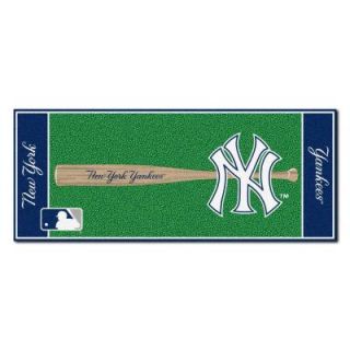 FANMATS New York Yankees 2 ft. 6 in. x 6 ft. Baseball Rug Runner Rug 11085   Mobile