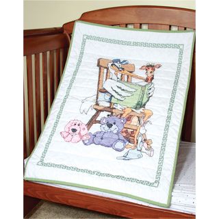 Baby Hugs Baby Drawers Quilt Stamped Cross Stitch Kit   13851775