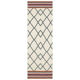 Kaleen Nomad Ivory 2 ft. 6 in. x 8 ft. Runner NOM03 01 2.6 X 8   Mobile