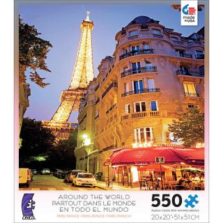 Around the World 550 Piece Puzzle   Eiffel Tower France    Ceaco