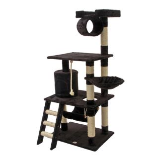 Go Pet Club Black 62 inch High Cat Tree Furniture   14790562