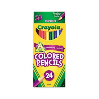 Crayola 3.3 Mm Long Barrel Colored Woodcase Pencils (24/Set)