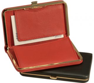 Royce Leather Framed Business Card Case 415 5   Red