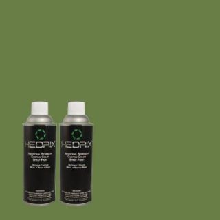 Hedrix 11 oz. Match of 450D 7 Torrey Pine Flat Custom Spray Paint (2 Pack) F02 450D 7