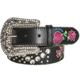 Roper Rhinestone Rose Belt (For Women) 7311R 79