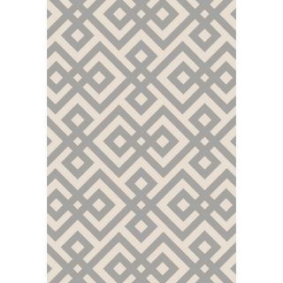 Langley Street Pompey Hand Hooked Light Gray Area Rug