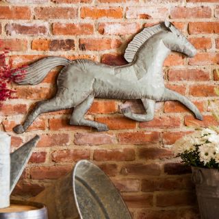 Running Horse Decorative Metal Wall Decor by Evergreen Enterprises