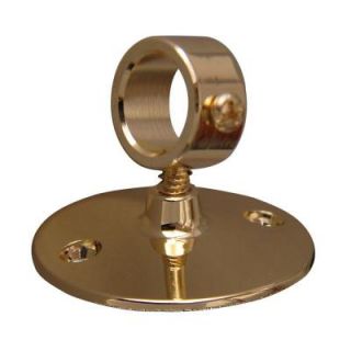 Barclay Products Wall Support for 4185 Shower Rod in Polished Brass 4185WS PB
