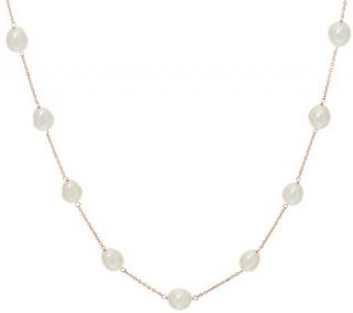 Honora 14K Gold Cultured Pearl 6.0mm Station 24 Necklace —
