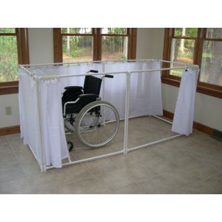 LiteShower Wheelchair Accessible Portable Shower Stall Recliner Model