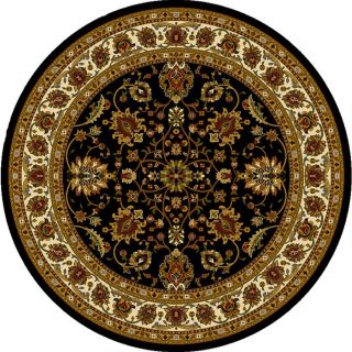 Home Dynamix Paris Black Round Indoor Woven Area Rug (Common 7 x 7; Actual 94 in W x 94 in L)