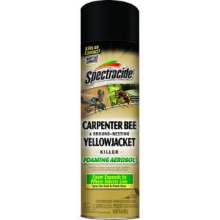 Spectracide 16 oz. Aerosol Carpenter Bee and Ground Nesting Yellowjacket Killer Foam HG 53371