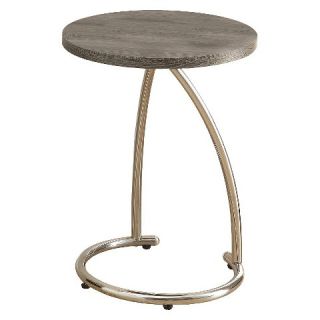 Monarch Specialties Metal Accent Table   Dark Taupe