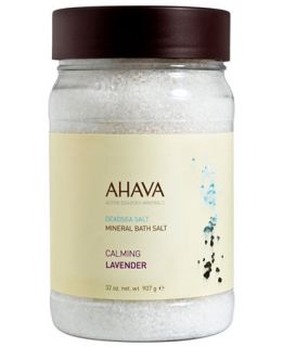 Ahava Mineral Bath Salt Calming Lavender, 32 oz   At Home Spa   Beauty