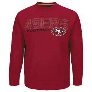 Majestic San Francisco 49ers Scarlet Zone Read Synthetic Long Sleeve Sweatshirt