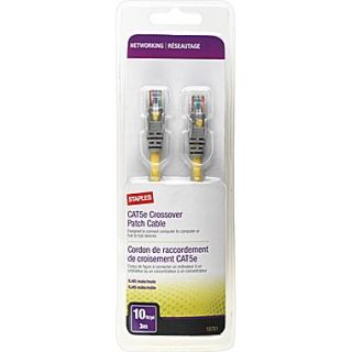 10 CAT5e Crossover Patch Cable   Yellow