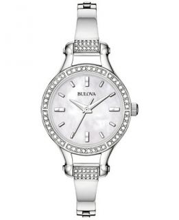 Bulova Womens Stainless Steel Bracelet Watch 96L128   Watches