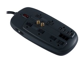 V7 SA0806B 8N6 6 ft. 8 Outlets 1800 Joules Home/Office Surge Protector