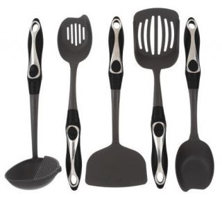 CooksEssentials 5 piece Tool Set with Ergonomic Handles —