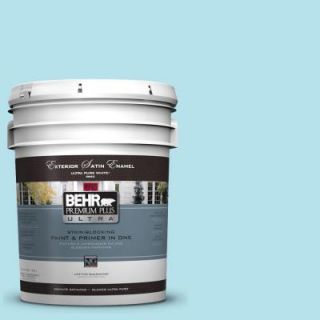 BEHR Premium Plus Ultra 5 gal. #510A 3 Fresh Water Satin Enamel Exterior Paint 985005