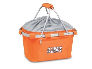 Picnic Time PT 645 00 103 212 0 Illinois Fighting Illini Metro Basket in Orange