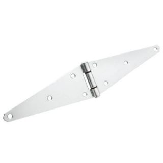 Everbilt 10 in. x 10 in. Zinc Plated Heavy Duty Strap Hinge 15406