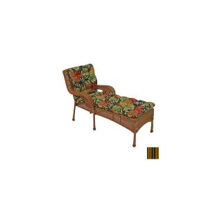 Blazing Needles 74 in L x 22 in W Lyndhurst Raven Patio Chaise Lounge Cushion