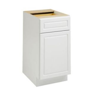 Heartland Cabinetry Ready to Assemble 18x34.5x24.3 in. Base Cabinet with 1 Door and 1 Drawer in White 8020015P