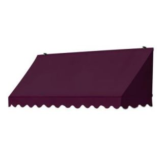 Awnings in a Box 4 ft. Traditional Awning Replacement Cover (25 in. Projection) in Burgundy 470395