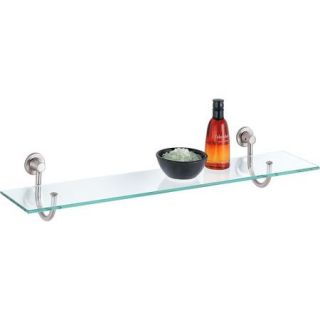 Neu Home Glass Shelf with Satin Nickel Mounts