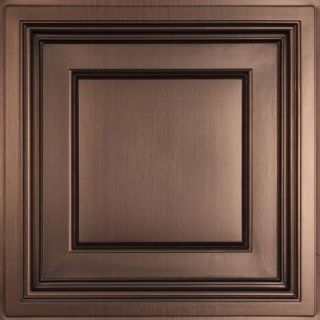 Ceilume Madison Faux Bronze 2 ft. x 2 ft. Lay in Coffered Ceiling Panel (Case of 6) V3 MAD 22BBR