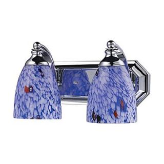 Elk Lighting Vanity 582570 2C BL9 7 x 14 2 Light Vanity, Starburst Blue