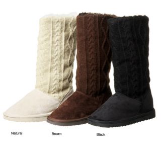 Groove Womens Maline Cable Knit Boots  ™ Shopping