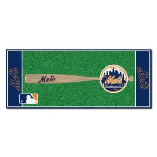 FANMATS New York Mets 2 ft. 6 in. x 6 ft. Baseball Rug Runner Rug 11084