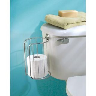 InterDesign Classico Toilet Paper Roll Holder for Bathroom Storage, Over the Tank, Chrome