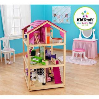 KidKraft So Chic Wooden Dollhouse with 45 Pieces of Furniture
